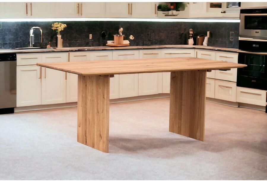 Home affaire Eettafel Waldhain keukentafel houten wangframe massief gewild eikenhout geolied