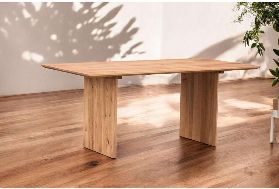 Home affaire Eettafel Waldhain keukentafel houten wangframe massief gewild eikenhout geolied - Foto 2