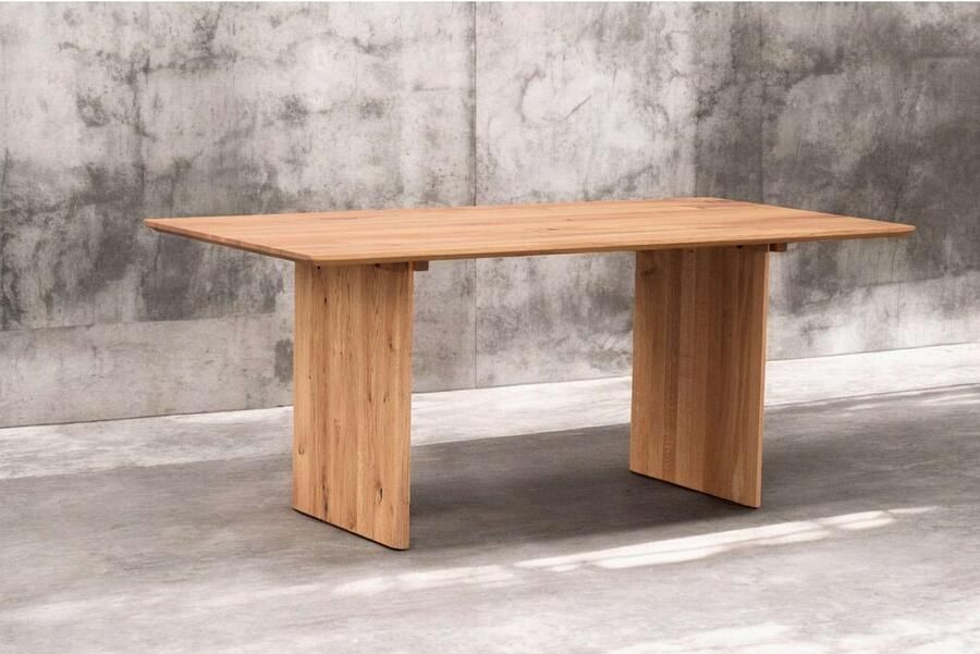 Home affaire Eettafel Waldhain keukentafel houten wangframe massief gewild eikenhout geolied - Foto 5