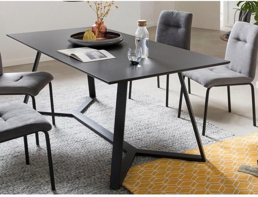Artistiq Living Artistiq Eettafel Matias 180 x 90cm Zwart - Foto 4