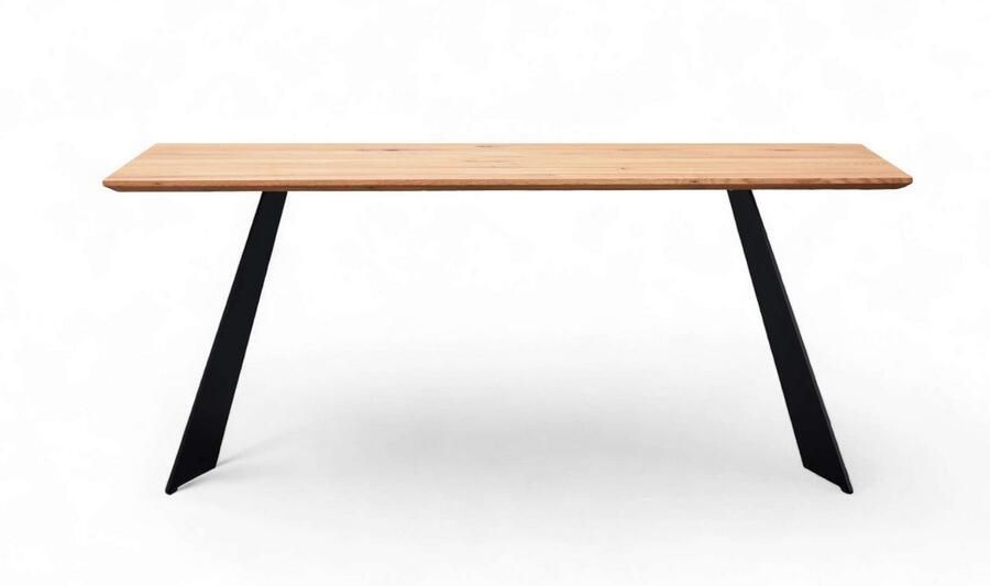 Home affaire Eettafel Winteregg keukentafel metalen wangframe massief gewild eikenhout geolied - Foto 4