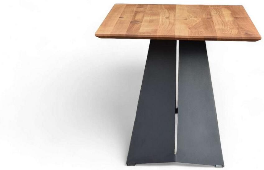 Home affaire Eettafel Winteregg keukentafel metalen wangframe massief gewild eikenhout geolied - Foto 5