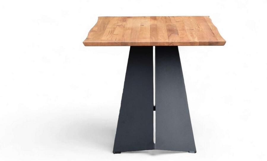 Home affaire Eettafel Winteregg keukentafel metalen wangframe massief gewild eikenhout geolied - Foto 7