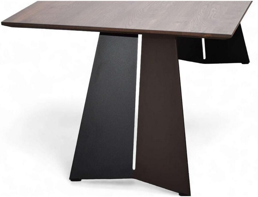 Home affaire Eettafel Winteregg keukentafel metalen wangframe massief gewild eikenhout geolied - Foto 2