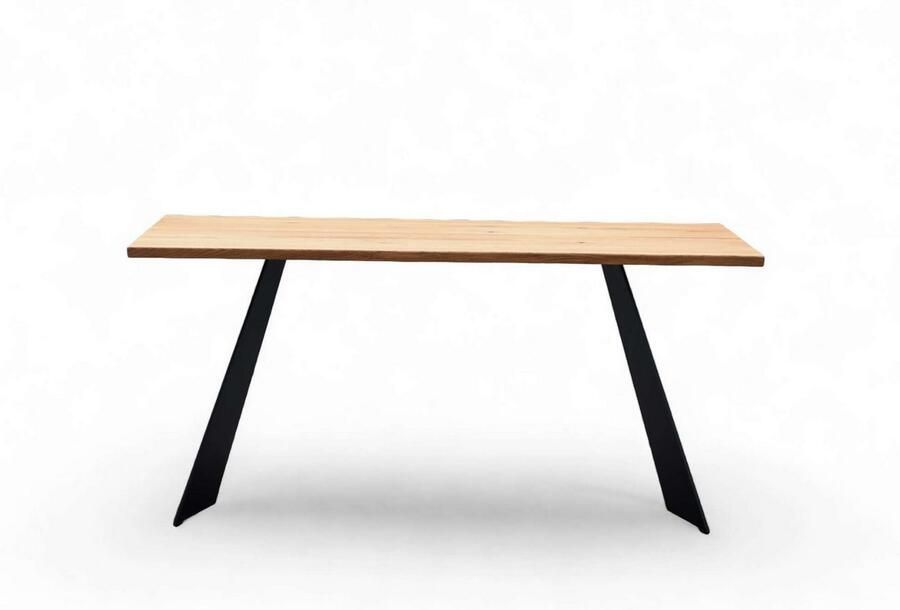 Home affaire Eettafel Winteregg keukentafel metalen wangframe massief gewild eikenhout geolied - Foto 2