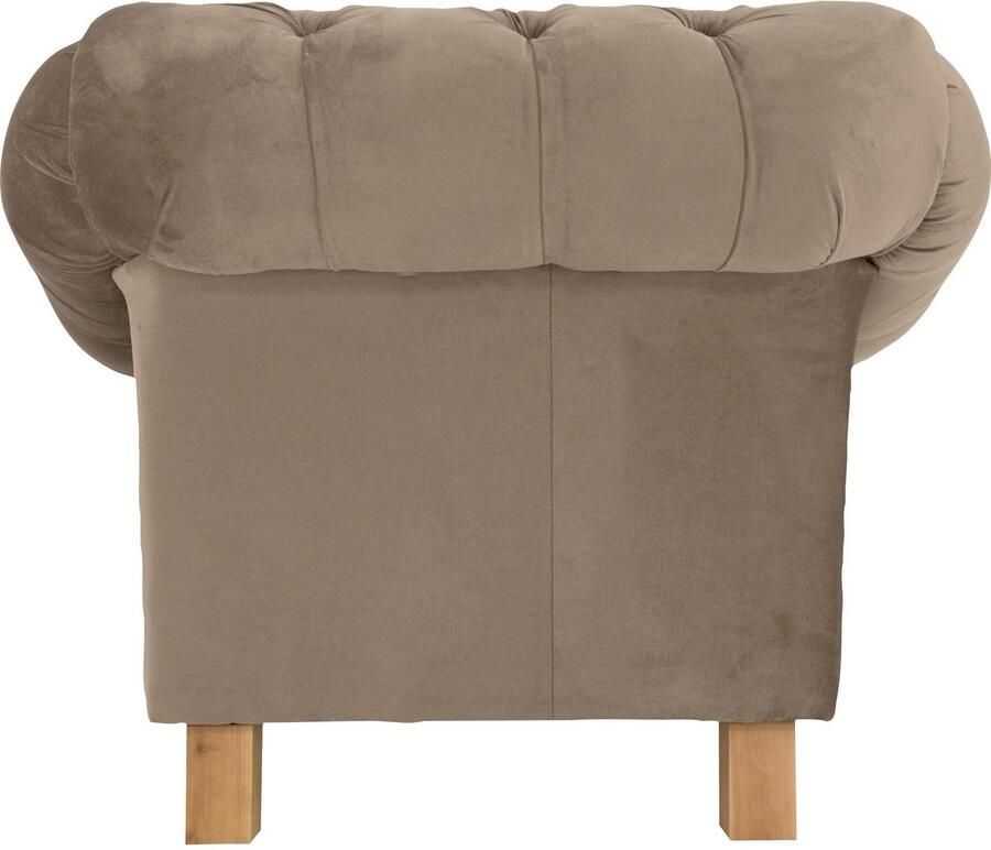 Home affaire Fauteuil Alegra met capitonnage achter opstaande naad en studs in armleuningen - Foto 2
