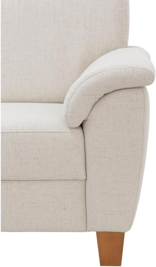 Home affaire Fauteuil Alta met binnenvering en contrastnaad poten beuken eikenkleur - Foto 9