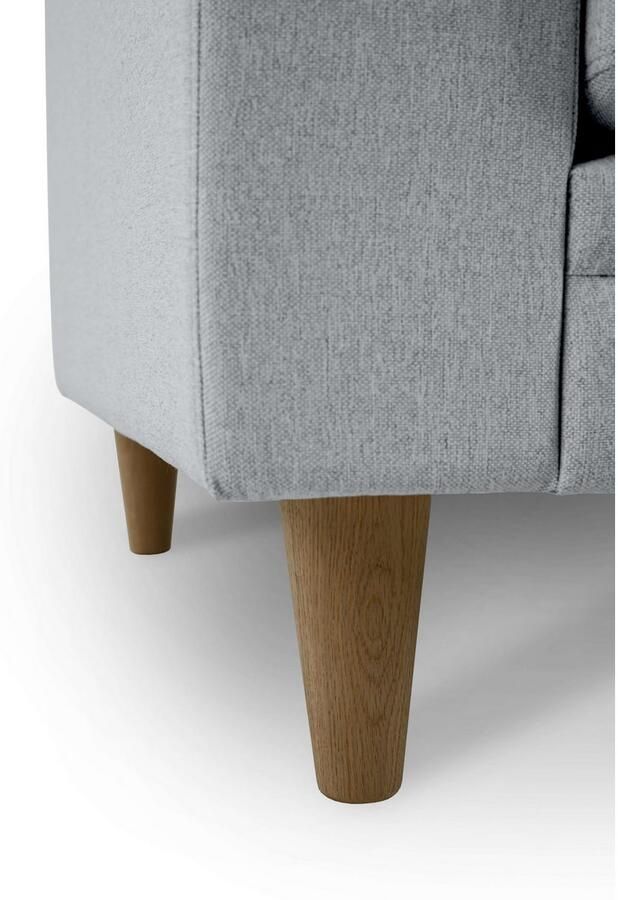 Home affaire 3-zitsbank Arellano breedte 217 cm klassiek ontwerp 2 sierkussens inbegrepen fijn geweven stof