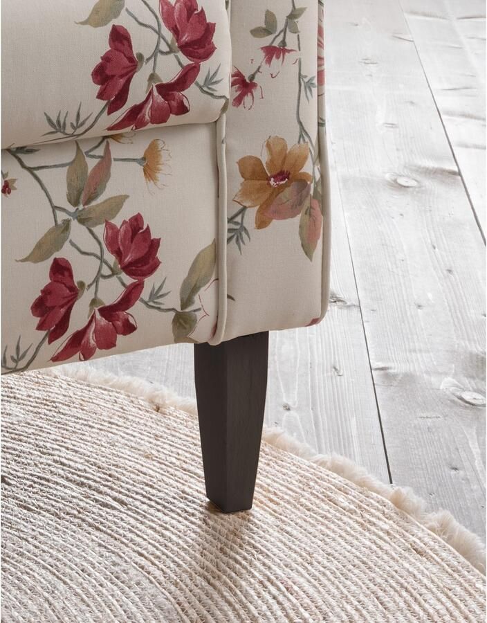 Home affaire Fauteuil Asino met pied-de-poule overtrekstof naar keuze met hocker - Foto 5