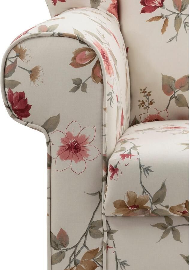 Home affaire Fauteuil Asino met pied-de-poule overtrekstof naar keuze met hocker - Foto 6