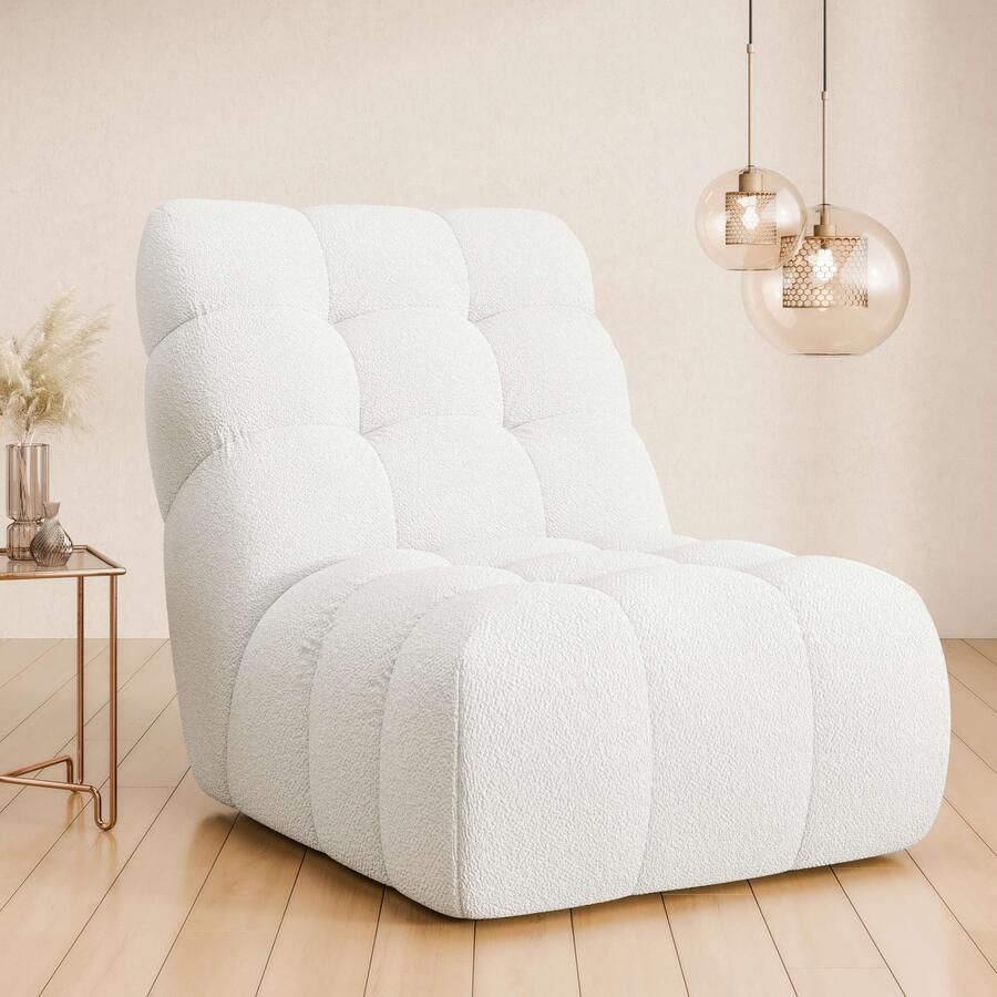 Home affaire Fauteuil AURELIAN loveseat XXL leesstoel grote stoel met golfondersteuning velours fijne structuur grove structuur - Foto 5