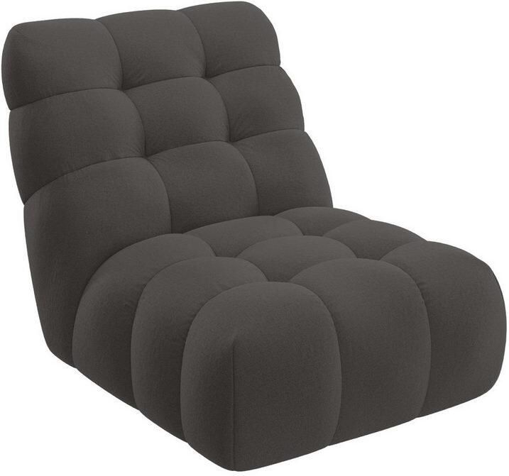 Home affaire XXL-fauteuil AURELIAN loveseat XXL met poef in set leesstoel relaxstoel met golfondersteuning fijne structuur grove structuur velours - Foto 3
