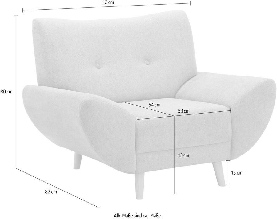 Home affaire Fauteuil BASTA - Foto 3