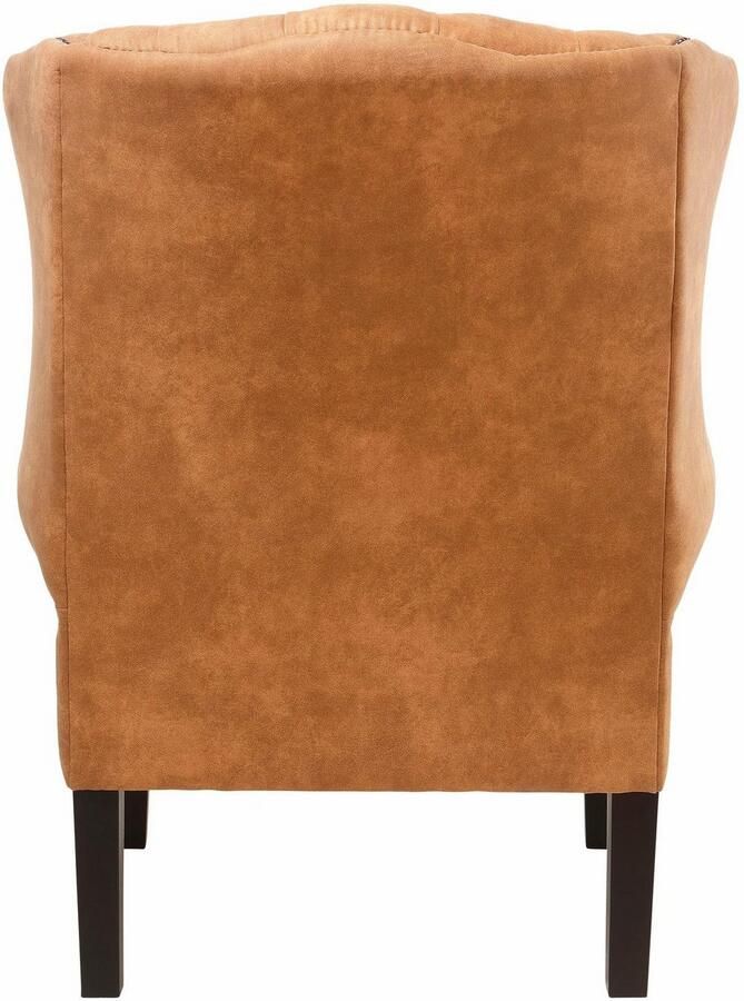 Home affaire Fauteuil Bedford oorschelp fauteuil Chesterfield met luxueuze capitonnage en gebogen armleuningen - Foto 5