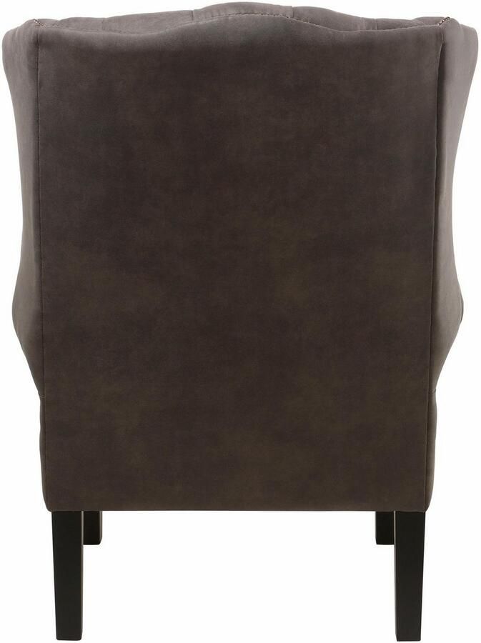 Home affaire Fauteuil Bedford oorschelp fauteuil Chesterfield met luxueuze capitonnage en gebogen armleuningen - Foto 4