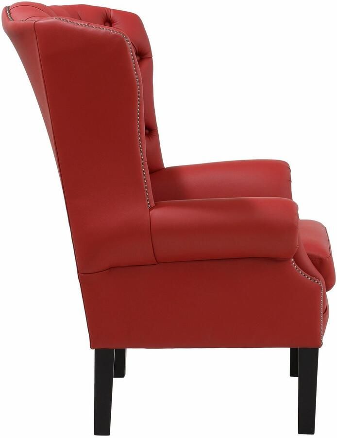 Home affaire Fauteuil Bedford oorschelp fauteuil Chesterfield met luxueuze capitonnage en gebogen armleuningen - Foto 4