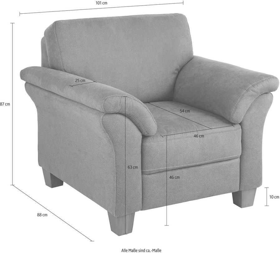 Home affaire Fauteuil Borkum met binnenvering - Foto 1