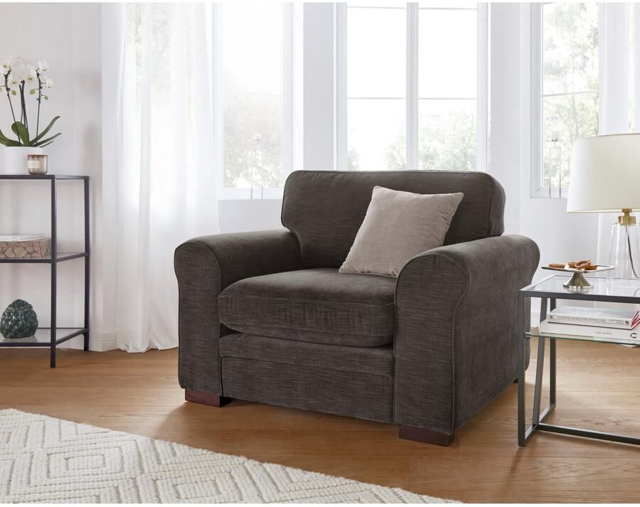 Home affaire Fauteuil Broughton zachte bekleding passend bij de serie "broughton" in 3 soorten bekleding - Foto 5
