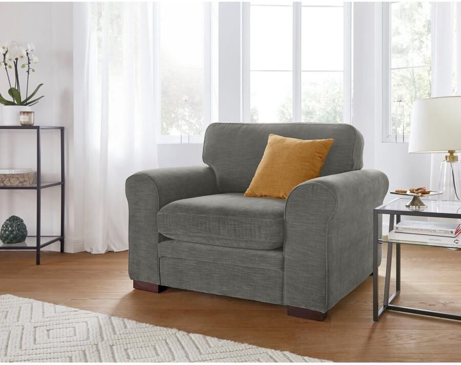 Home affaire Fauteuil Broughton zachte bekleding passend bij de serie "broughton" in 3 soorten bekleding - Foto 5