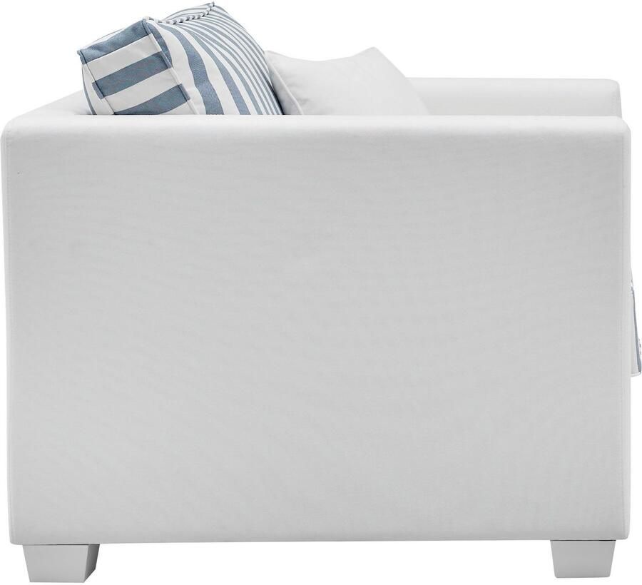 Home affaire Fauteuil California maritieme landelijke stijl fauteuil met witgelakte houten poten - Foto 5