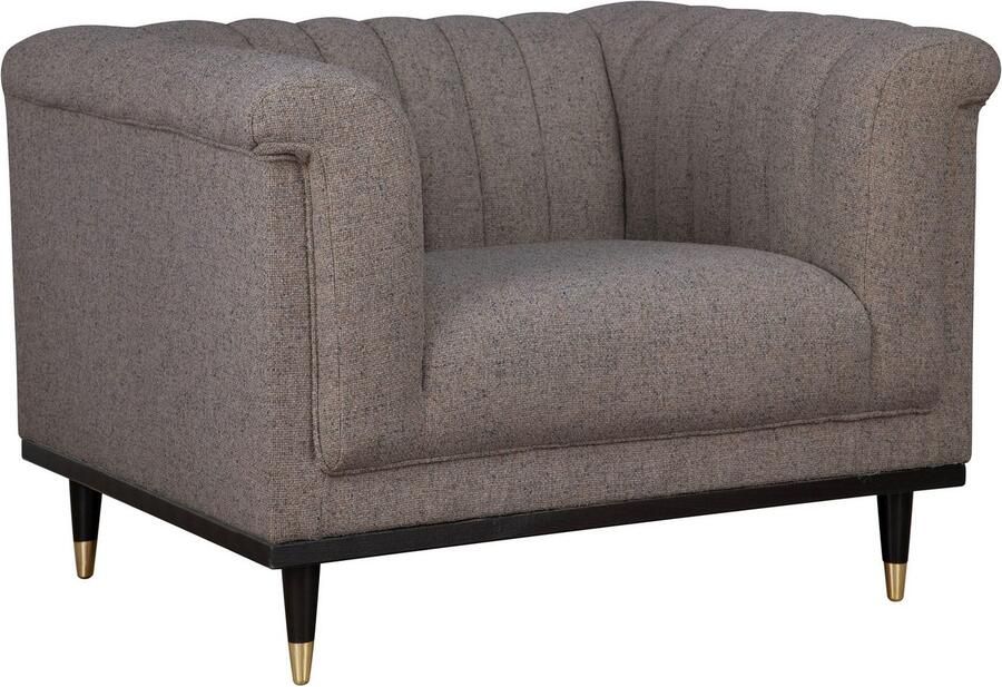 Home affaire Fauteuil Chamby met houten rand onder en stiksels bij de leuning - Foto 5