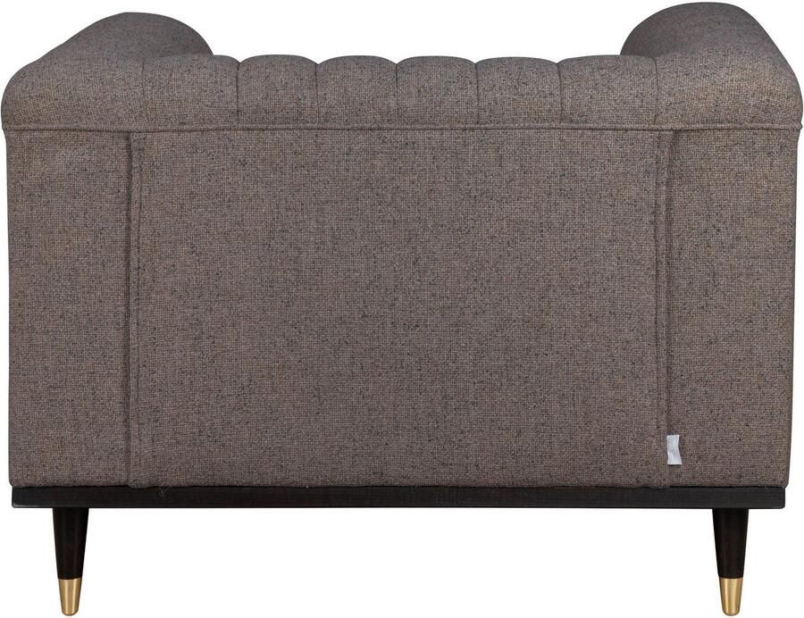 Home affaire Fauteuil Chamby met houten rand onder en stiksels bij de leuning - Foto 3