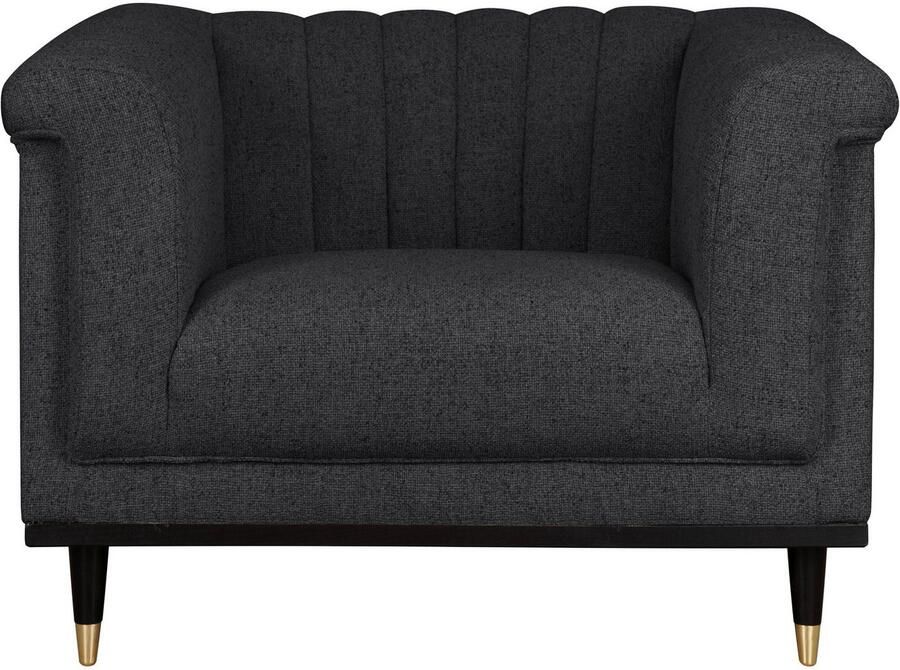 Home affaire Fauteuil Chamby met houten rand onder en stiksels bij de leuning - Foto 4