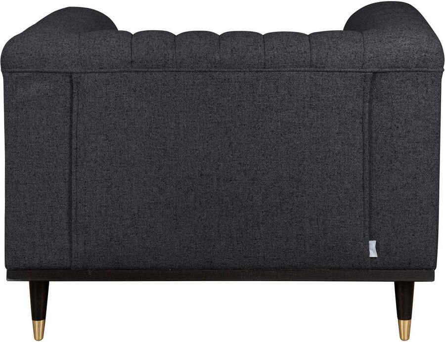 Home affaire Fauteuil Chamby met houten rand onder en stiksels bij de leuning - Foto 3