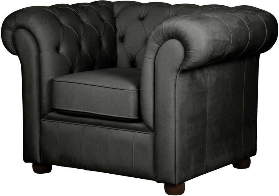 Home affaire Fauteuil CHARENTE Chesterfield golfsysteem afmetingen B D H: 105 89 74 cm - Foto 3
