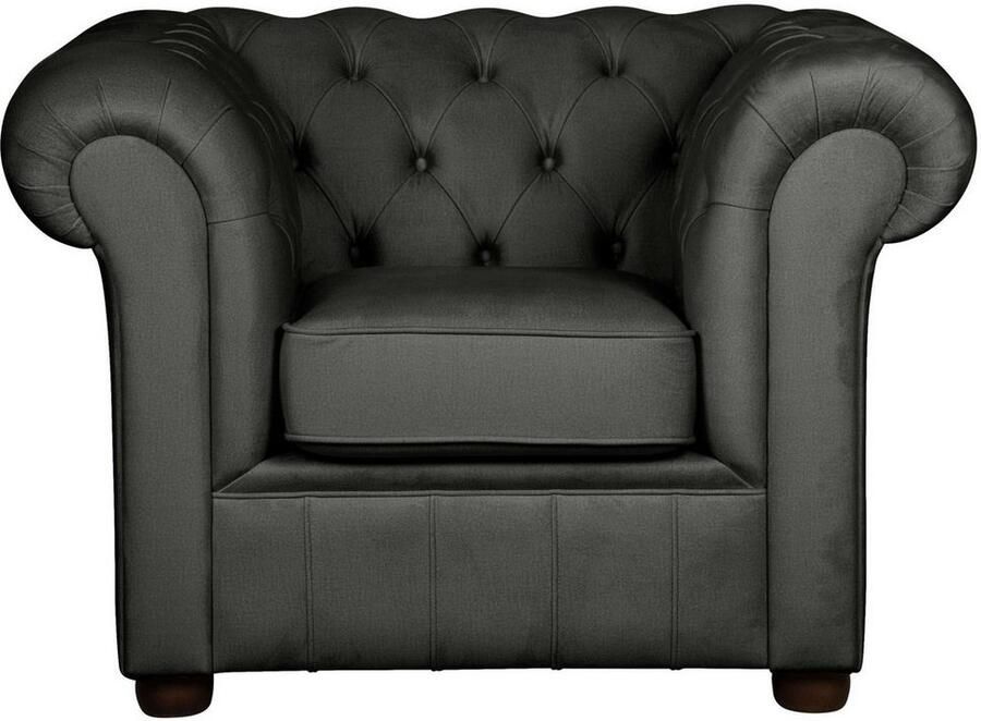 Home affaire Fauteuil CHARENTE Chesterfield golfsysteem afmetingen B D H: 105 89 74 cm - Foto 2