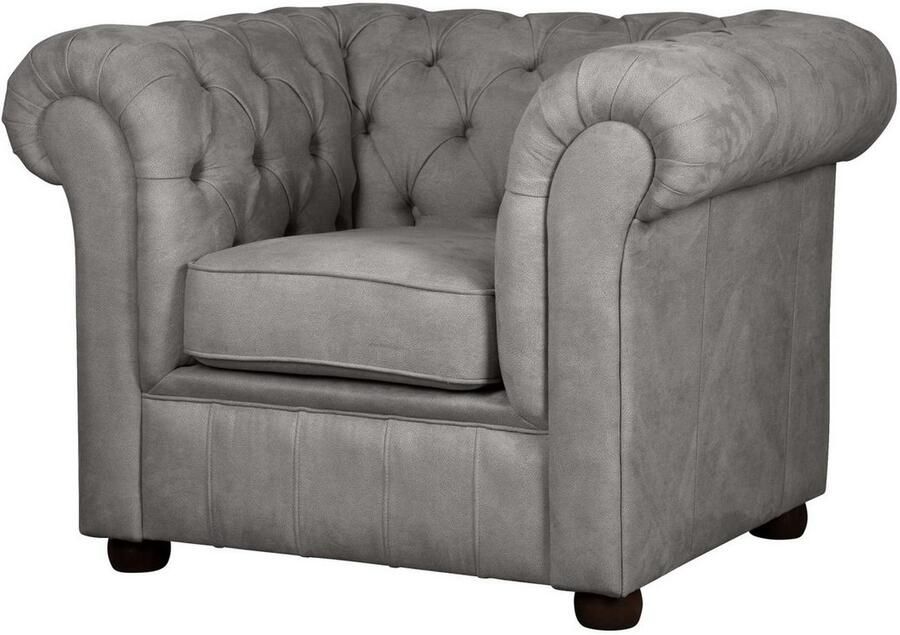 Home affaire Fauteuil CHARENTE Chesterfield golfsysteem afmetingen B D H: 105 89 74 cm - Foto 3