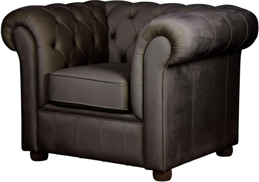 Home affaire Fauteuil CHARENTE Chesterfield golfsysteem afmetingen B D H: 105 89 74 cm - Foto 3