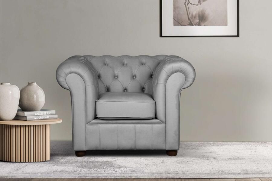 Home affaire Fauteuil CHARENTE Chesterfield golfsysteem afmetingen B D H: 105 89 74 cm - Foto 8