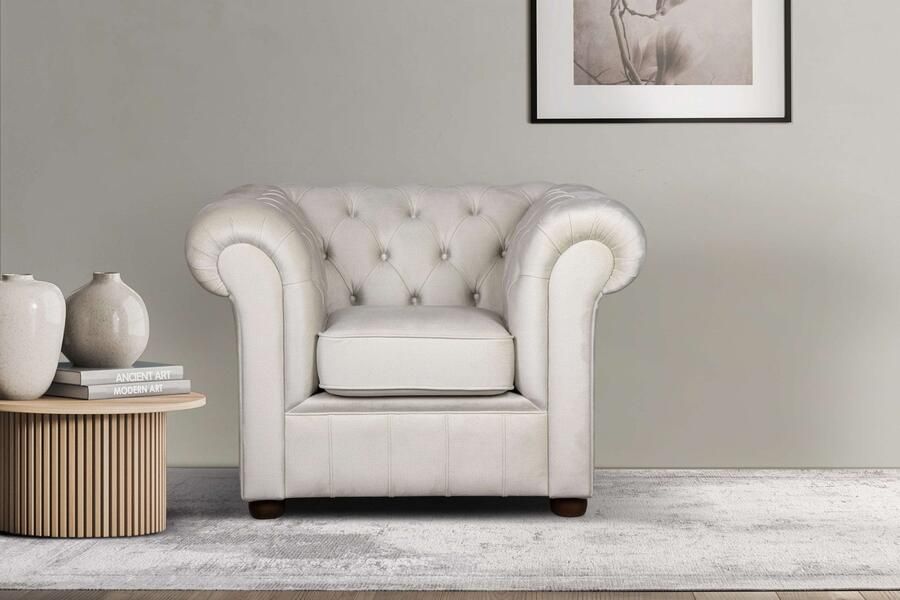 Home affaire Fauteuil CHARENTE Chesterfield golfsysteem afmetingen B D H: 105 89 74 cm - Foto 8