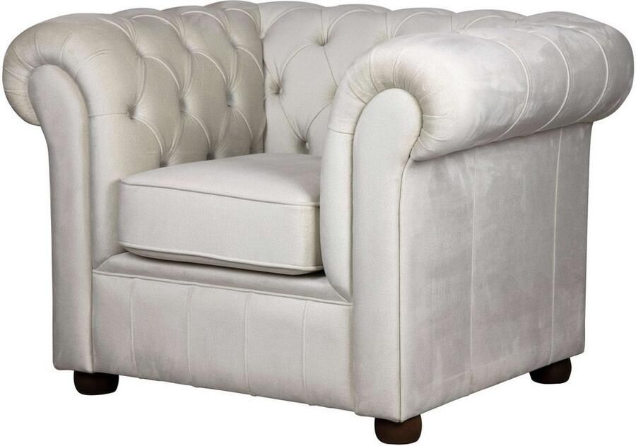 Home affaire Fauteuil CHARENTE Chesterfield golfsysteem afmetingen B D H: 105 89 74 cm - Foto 4
