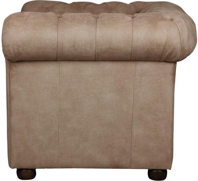 Home affaire Fauteuil CHARENTE Chesterfield golfsysteem afmetingen B D H: 105 89 74 cm - Foto 5