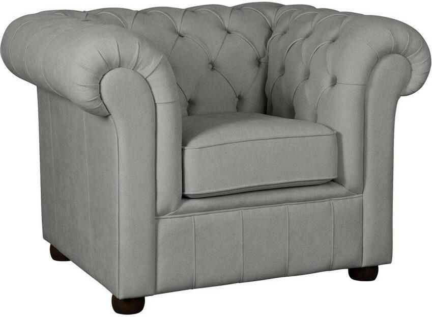 Home affaire Fauteuil CHARENTE Chesterfield golfsysteem afmetingen B D H: 105 89 74 cm - Foto 4