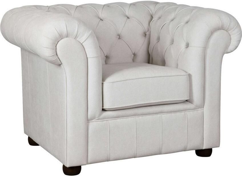 Home affaire Fauteuil CHARENTE Chesterfield golfsysteem afmetingen B D H: 105 89 74 cm - Foto 4
