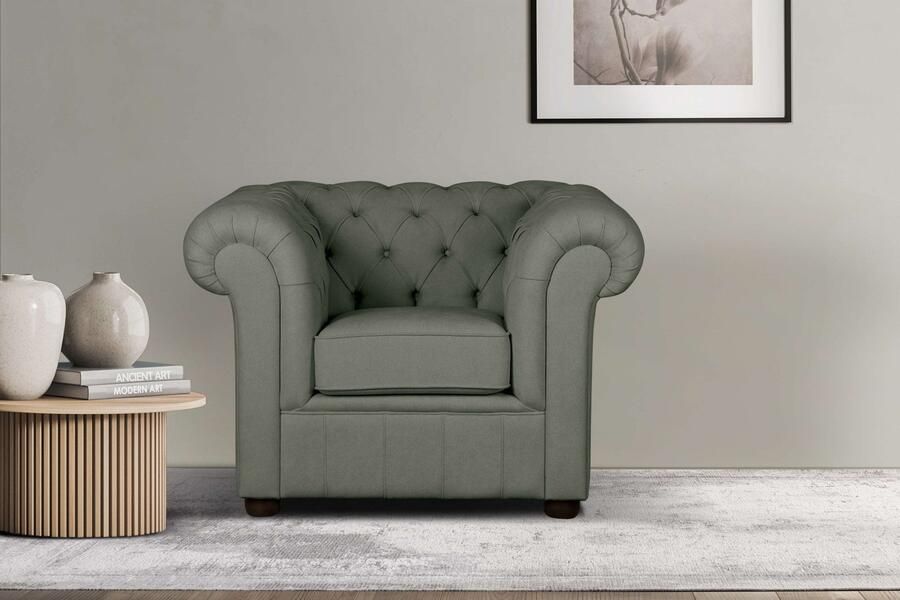 Home affaire Fauteuil CHARENTE Chesterfield golfsysteem afmetingen B D H: 105 89 74 cm - Foto 8