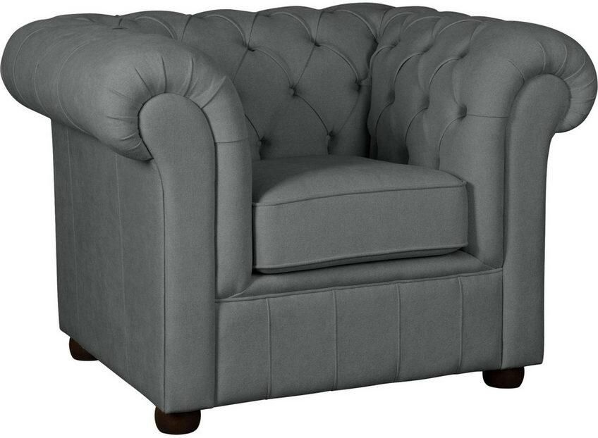 Home affaire Fauteuil CHARENTE Chesterfield golfsysteem afmetingen B D H: 105 89 74 cm - Foto 4