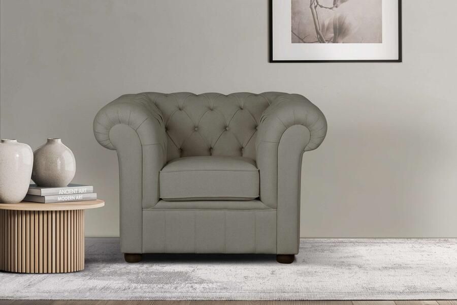 Home affaire Fauteuil CHARENTE Chesterfield golfsysteem afmetingen B D H: 105 89 74 cm - Foto 8