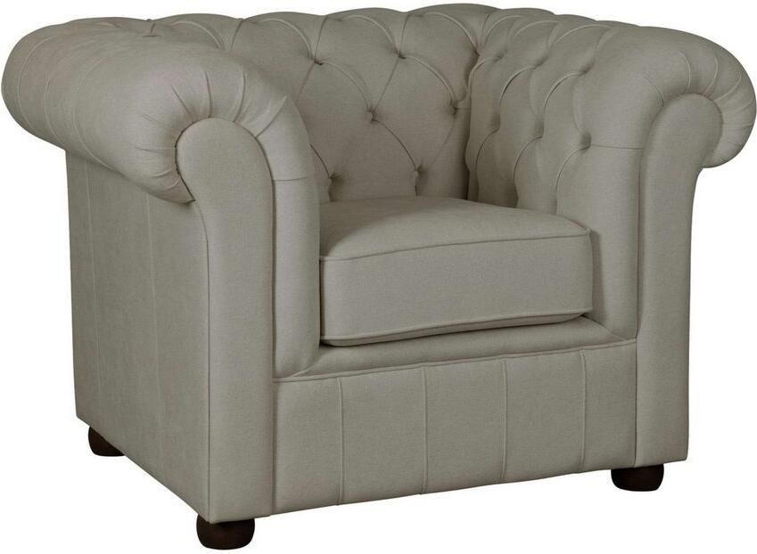 Home affaire Fauteuil CHARENTE Chesterfield golfsysteem afmetingen B D H: 105 89 74 cm - Foto 4