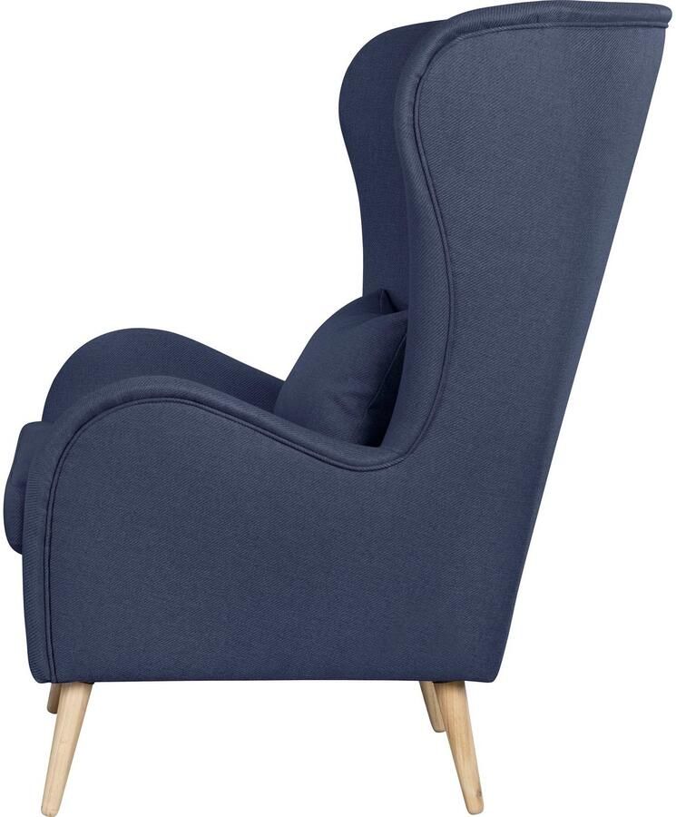 Home affaire Fauteuil Charles oorfauteuil groot en gezellig in een modern design - Foto 4