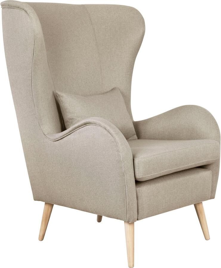 Home affaire Fauteuil Charles oorfauteuil groot en gezellig in een modern design - Foto 4