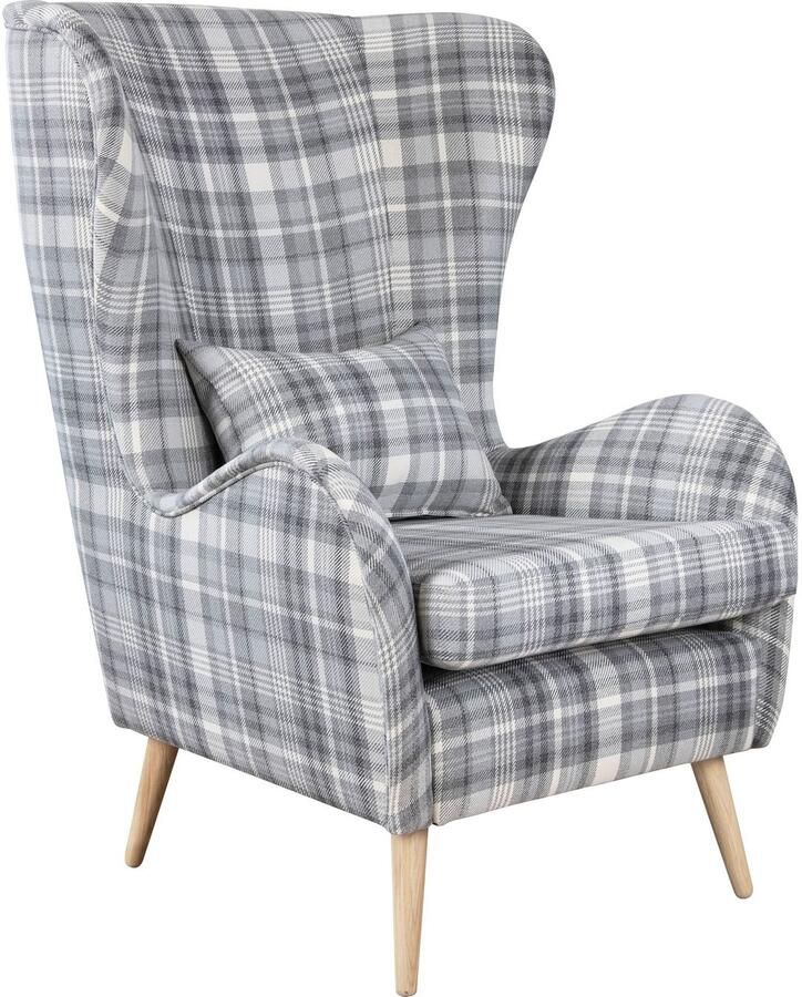 Home affaire Fauteuil Charles oorfauteuil groot en gezellig in een modern design - Foto 6