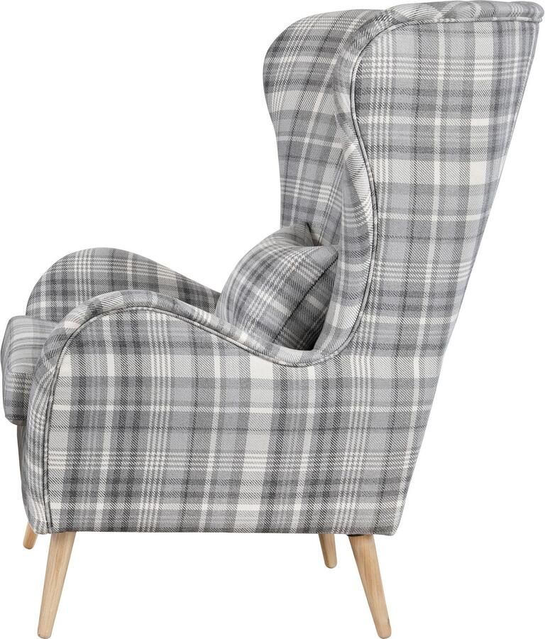 Home affaire Fauteuil Charles oorfauteuil groot en gezellig in een modern design - Foto 4