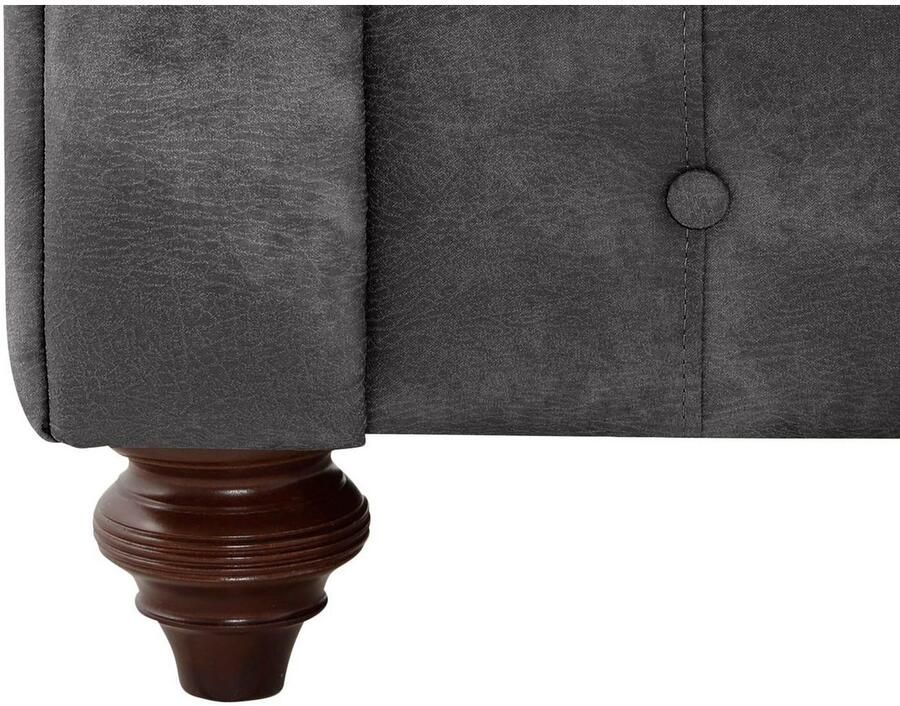 Home affaire Fauteuil Chesterfield B D H: 105 69 74 cm met hoogwaardige knoopdetails ook in leer - Foto 2