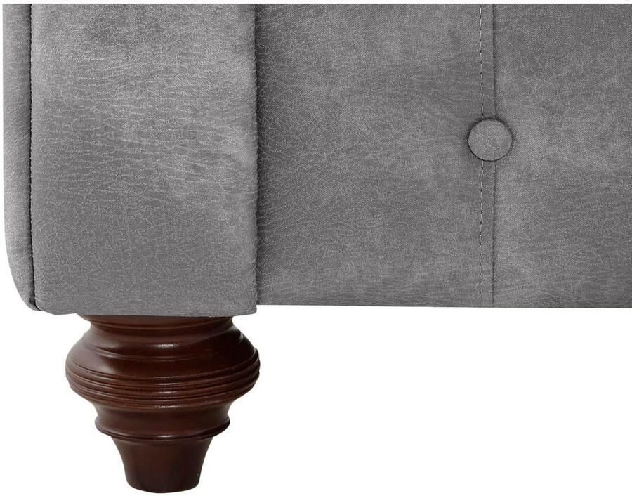 Home affaire Fauteuil Chesterfield B D H: 105 69 74 cm met hoogwaardige knoopdetails ook in leer - Foto 3