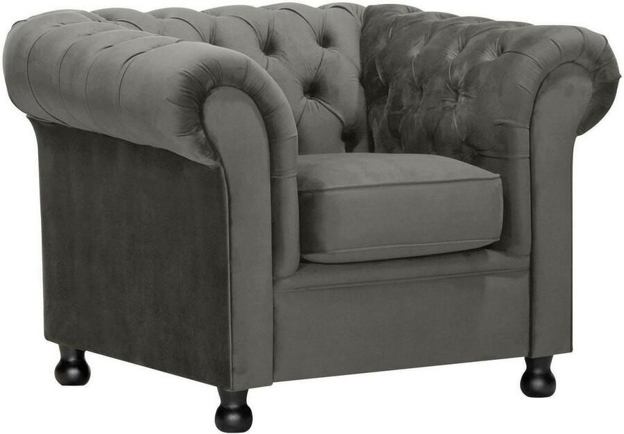 Home affaire Fauteuil Chesterfield Home met chique capitonnage en kenmerkende armleuningen - Foto 3