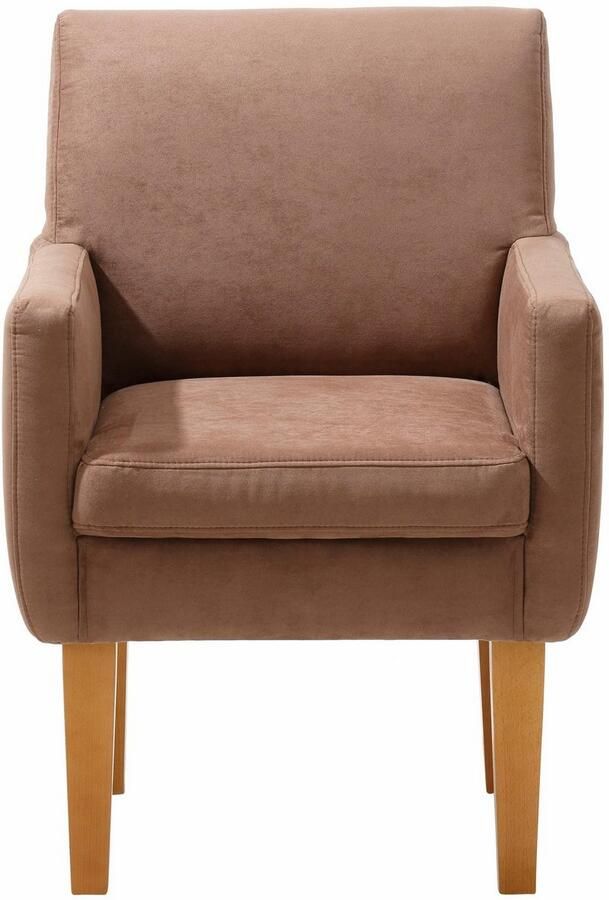 Home affaire Fauteuil Fehmarn comfortabele zithoogte van 54 cm in 3 verschillende stofkwaliteiten - Foto 6